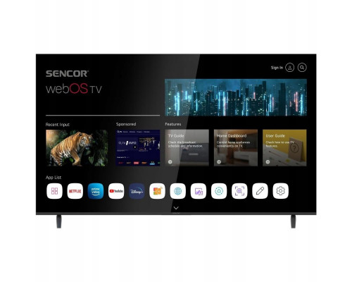 Sencor SLE 65US803B WEBOS SMART TV       SENCOR