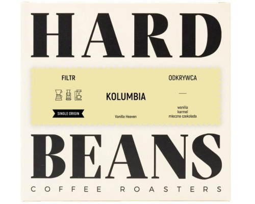 Hard Beans Hard Beans - kawa ziarnista Kolumbia Vanilla Heaven Filter 200 g
