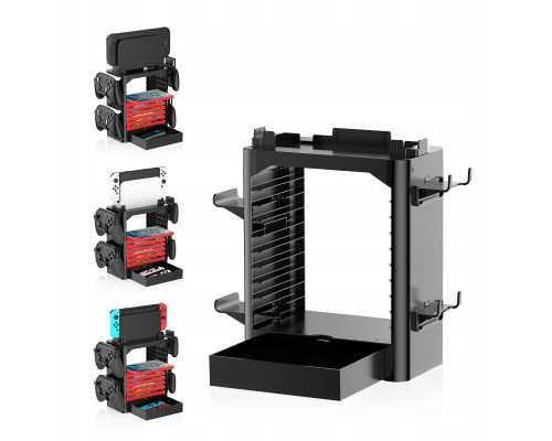 JYS Organiwith er Stojak Handles Na Konsolę Gry Pady For Nintenfor Switch 2 Ns2 Oled / Jys-ns153b-v2 / Cwith arny