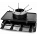 Emerio RG-124930 grill raclette 8 os. 1400 W Black, Stal nierdzewna