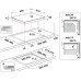 Whirlpool Whirlpool WF S7560NE BM |  | Induction | Number of burners/cooking zones 4 | Electronic | Black | Timer