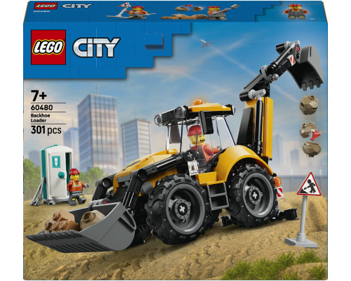 LEGO City Żółta koparko-ładowarka (60480)