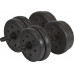 Eb Fit dumbbells bituminous 2 x 10 kg