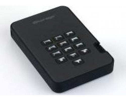SSD iStorage iStorage diskAshur 2 - SSD - encoded - 1TB - external (portable) - USB 3,1 - FIPS 197 - 256- bit AES- XTS - black (IS- DA2- 256- SSD- 1000- B)