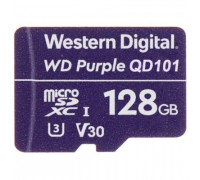 SD  WD Purple MicroSDXC 128 GB Class 10 UHS-I/U3 V30 (WDD128G1P0A)