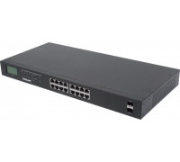 Switch Intellinet Network Solutions Gigabit 16x RJ45, POE+, 2x SFP, LCD, Rack 19 (561259)