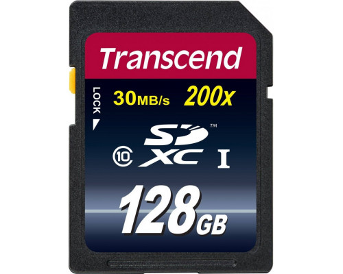 SD  Transcend 200x SDXC 128 GB Class 10  (TS128GSDXC10)