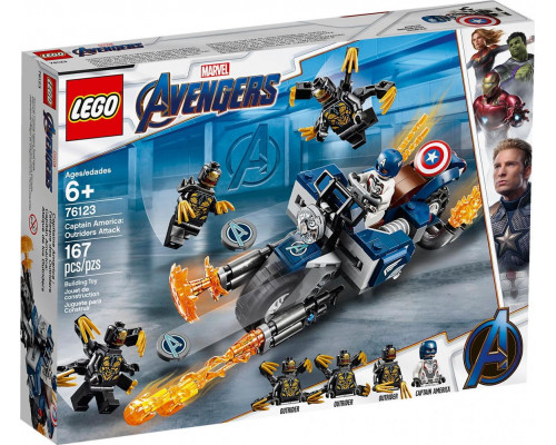 LEGO Marvel  Kapitan Ameryka: Atak Outriderów (76123)