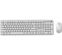 Gembird Klawiatura i mysz Desktop set Slim Pro Business wireless RU White 8716309137034 KBS-WPS-01-W-CYRL (8716309137034)