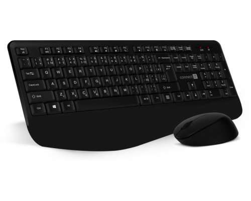 Connect IT CKM-7803-CS klawiatura Dołączona myszka Biuro RF Wireless czeski słowacki czarny