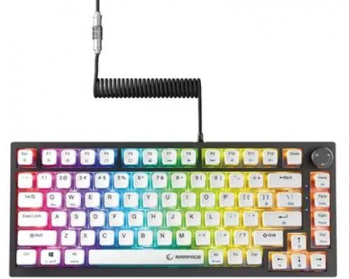 Rampage Rampage magnetyczna Zenith Pro 8000Hz, Hall Effect, RGB, Gateron KS-20, Black