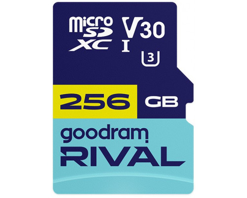 SD  GoodRam Rival MicroSDXC 256 GB Class 10 UHS-I/U3 V30 (GGSM3AA-2560R12)
