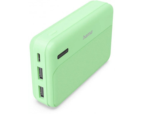 Hama HAMA Power pack pocket 10 10000 mAh 2X USB-A Green