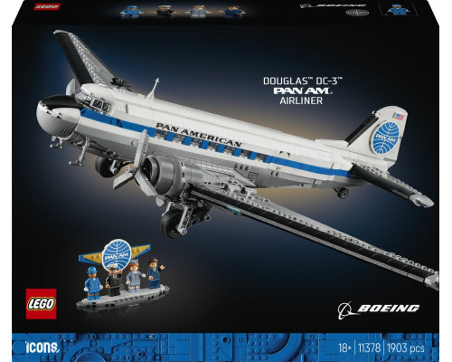 LEGO Icons Samolot pasażerski Douglas™ DC-3™ PAN AM® (11378)
