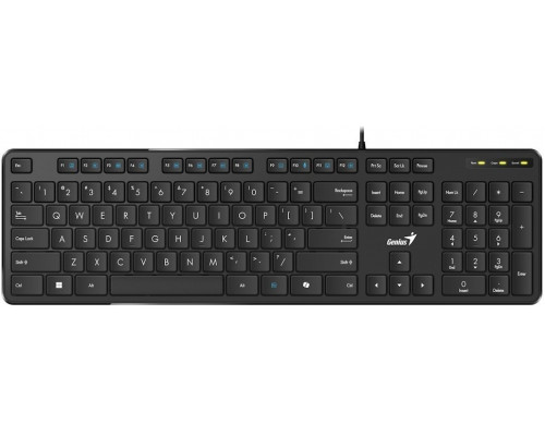 Genius Slimstar M200 Copilot Przewodowa USB Czarna układ CZ SK (31310019409)