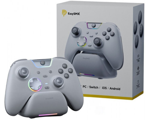 Pad EasySMX EasySMX X05Pro Pad bezwire PC/Switch/iOS/Android/Steam Deck white + stacja dokujaca