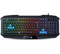 Genius GX  Scorpion K215/  przewodowa/ podświetlana/ USB/ Copilot/ Black/ CZ+SK layout (31310474118)