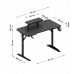 Gaming galds Costway Komputerowe z półką Leader 5.1 Black 115 cm (MA-LEADER 5.1 BLACK)