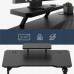 Gaming galds Costway Komputerowe z półką Leader 5.1 Black 115 cm (MA-LEADER 5.1 BLACK)