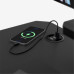 Gaming galds Costway Komputerowe z półką Leader 5.1 Black 115 cm (MA-LEADER 5.1 BLACK)