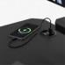 Gaming galds Costway Komputerowe z półką Leader 5.1 Black 115 cm (MA-LEADER 5.1 BLACK)