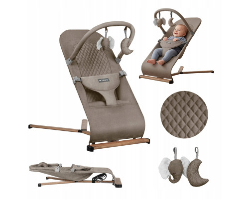 Little Dutch Leżaczek bujaczek Moon 30 Beige (TN-MOON 30 BEIGE)