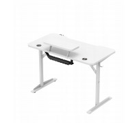 Gaming galds Mark Adler Komputerowe z półką Leader 5.1 White 115 cm (MA-LEADER 5.1 WHITE)
