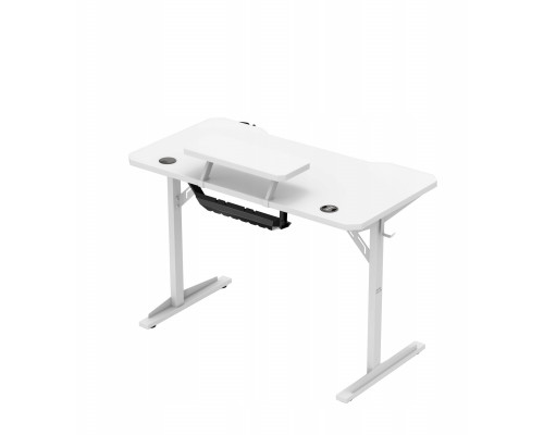 Gaming galds Mark Adler Komputerowe z półką Leader 5.1 White 115 cm (MA-LEADER 5.1 WHITE)