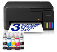 MFP Epson EcoTank* | L3352 | Inkjet | Kolorowy | Wielofunkcyjna Drukarka | A4 | Wi-Fi | Black (C11CL62426)