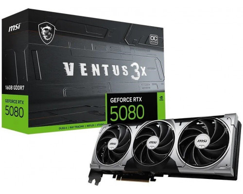 MSI GeForce RTX 5080 16G Ventus 3X OC Black (4711377423779)