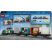 LEGO City Portowy pociąg towarowy, dźwig i ciężarówka (60509)