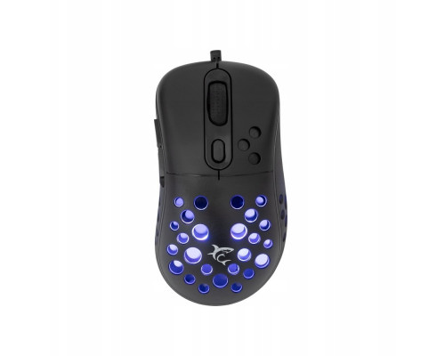 White Shark Myszka gamingowa Azrael czarna RGB 12800 dpi (AZRAEL-B)