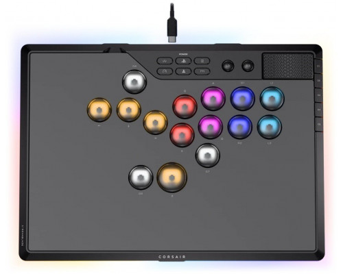 Corsair Novablade Pro Black Bluetooth/USB Fightstick Analogowa/Cyfrowa PC, PlayStation 4, PlayStation 5 (CH-963B01G-WW)