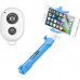 Selfie nūjiņa Blun Pašportreta komplekts Blun pults Bluetooth tripods blue/blue