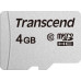 SD  Transcend 300S MicroSDHC 4 GB Class 10  (TS4GUSD300S)