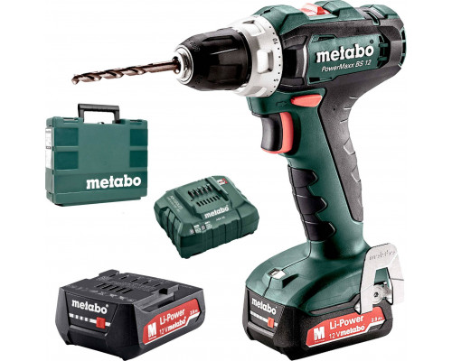 Metabo PowerMaxx BS 12 12 V 2 x akumulator 2 Ah