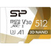 SD  Silicon Power Superior Pro Colorful MicroSDXC 512 GB Class 10 UHS-I/U3 A1 V30 (SP512GBSTXDU3V20AB)