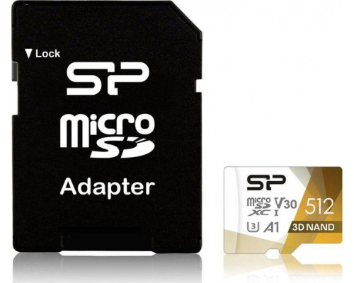 SD  Silicon Power Superior Pro Colorful MicroSDXC 512 GB Class 10 UHS-I/U3 A1 V30 (SP512GBSTXDU3V20AB)