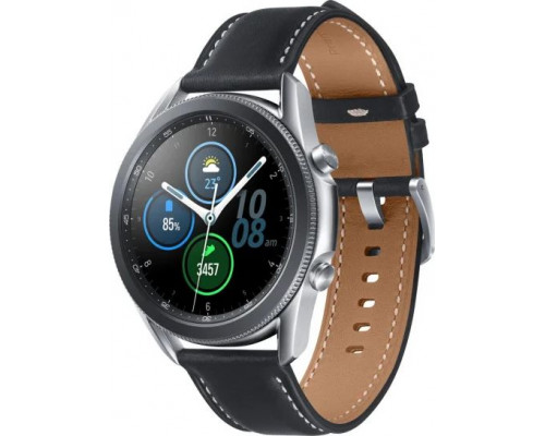 Smartwatch Samsung Galaxy Watch 3 Mystic Silver 41mm Black-Brown  (SM-R850NZSAEUB)