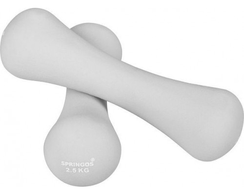 Springos dumbbells FA1041 neoprene 2 x 2.5 kg