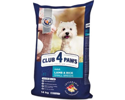 Kormotech Club 4 Paws z Jagnięciną Hipoalergiczna Food dla Psów Małych Ras 14 kg