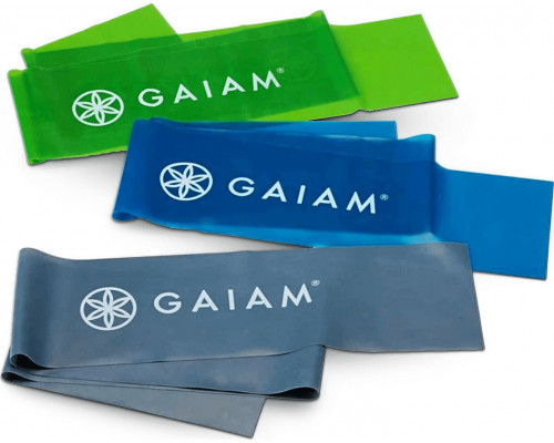 Gaiam Flex 59180 różne poziomy oporu w zestawie wielokolorowy 3 szt.