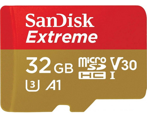 SD  SanDisk Extreme MicroSDXC 32 GB Class 10 UHS-I/U3 A2 V30 (SDSQXAF-032G-GN6GN)