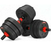 HMS dumbbells SGP20 bituminous 2 x 10 kg