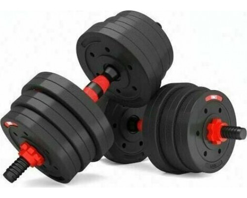 HMS dumbbells SGP20 bituminous 2 x 10 kg