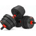 HMS dumbbells SGP20 bituminous 2 x 10 kg