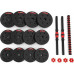 HMS dumbbells SGP20 bituminous 2 x 10 kg