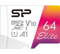 SD  Silicon Power Elite MicroSDXC 64 GB Class 10 UHS-I/U1 A1 V10 (SP064GBSTXBV1V20SP)