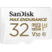SD  SanDisk Max Endurance MicroSDHC 32 GB Class 10 UHS-I/U3 V30 (SDSQQVR-032G-GN6IA)