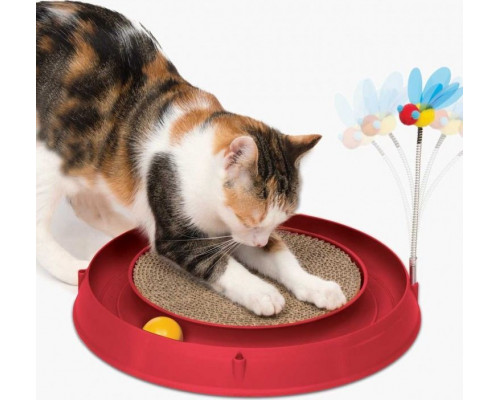 Catit Tor Catit Play'n Scratch with a scratching post, 4 x 36 x 39,5 cm, red